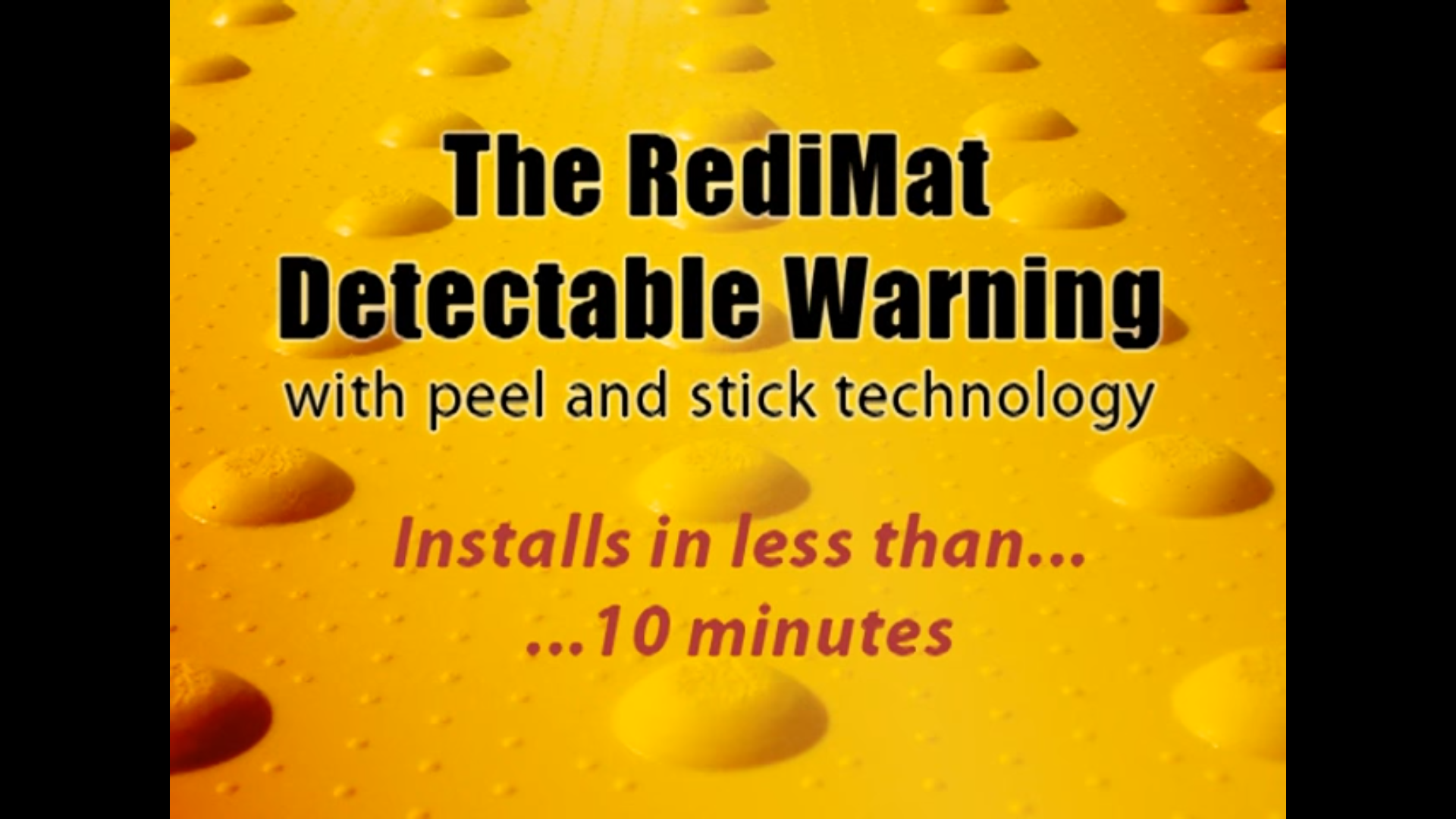 RediMat Duo: Branded Detectable Warning System Training Video